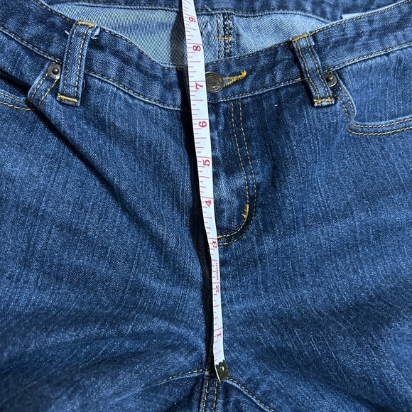Michael Kors Bootcut Leg Jeans Women's Size 4 Blue Dark Wash Denim Low Rise - Picture 4 of 10